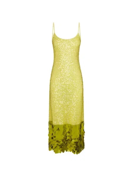 Rochie maxi Simon Miller cu paiete galben