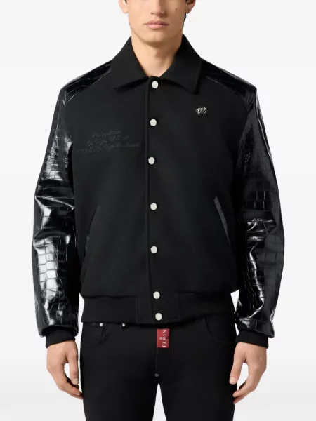 Яке тип бомбър Philipp Plein черно