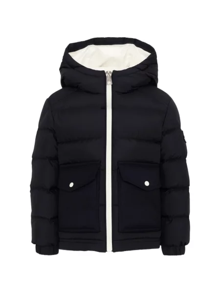 Kurtka dziecięca Moncler Enfant niebieska