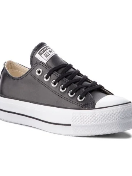 Tornacipő Converse Ctas Lift Clean Ox Black/Black/White fehér