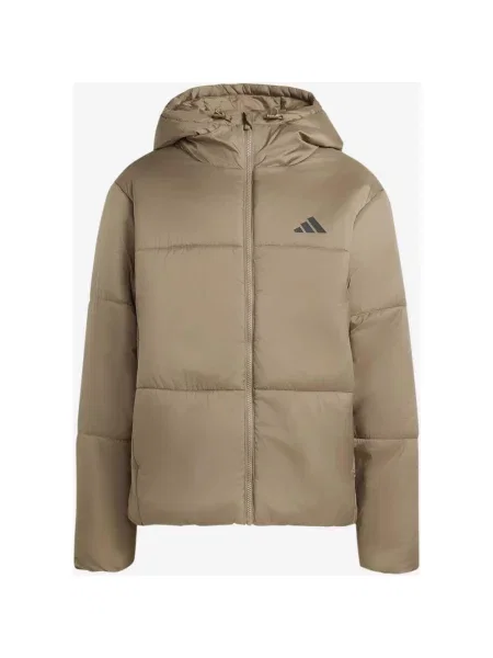Kurtka z kapturem damska adidas Essentials Highloft Insulated puffer XS beżowy