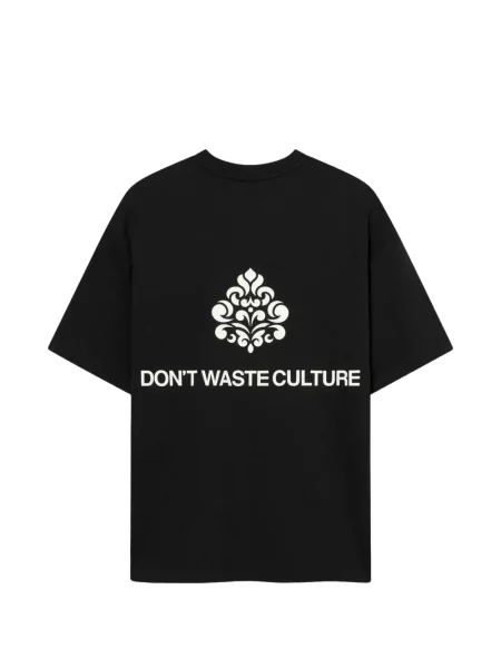 Tricou Don't Waste Culture cu imagine negru