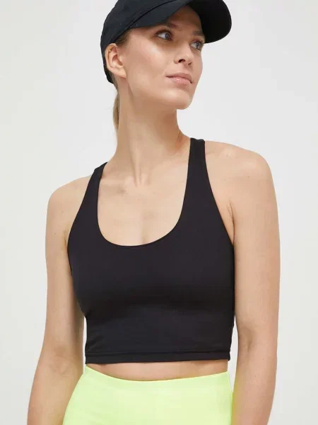 Спортен сутиен Dkny с изчистен дизайн черно
