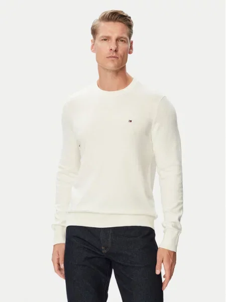 Tommy Hilfiger Sweter Kremowy