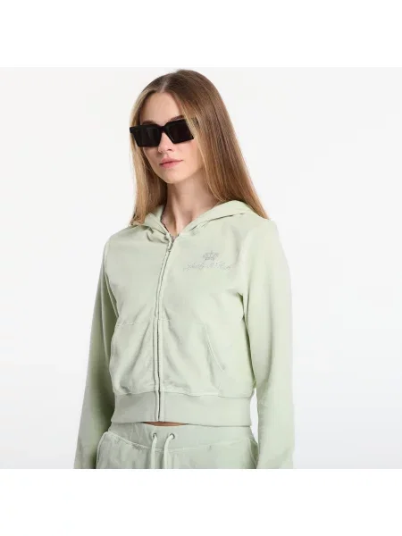 Velurová mikina s kapucňou Sporty & Rich