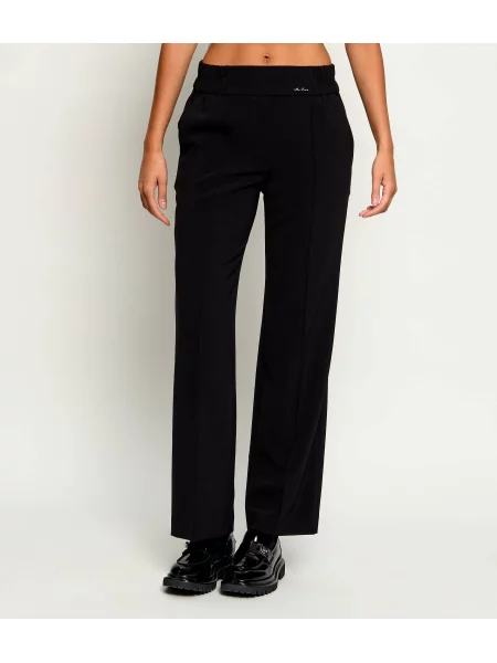 Marc Cain Pantaloni | Relaxed fit negru