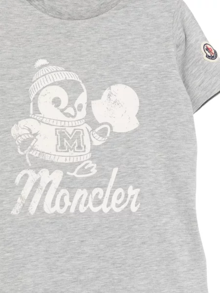 Koszulka dziecięca Moncler Enfant szara