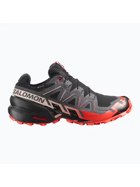 Încălțăminte de alergare pentru bărbați Salomon Speedcross 6 GTX black/fiery red negru