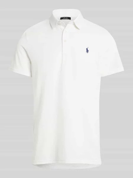 Koszulka polo o kroju regular fit z mieszanki bawełny model TOUR PIQUE' Polo Ralph Lauren biała