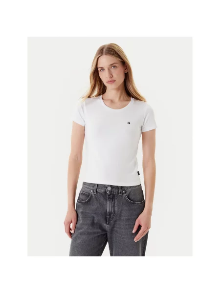 Converse T-Shirt Slim Fit λευκό