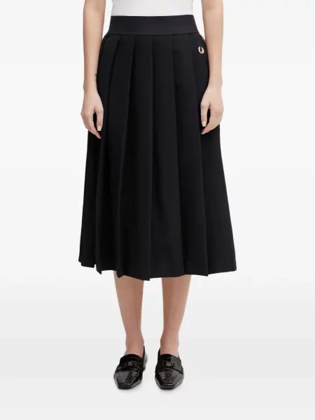 Fustă midi Fred Perry negru