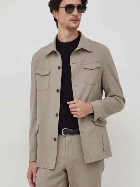 Michael Kors camasa de lana bej
