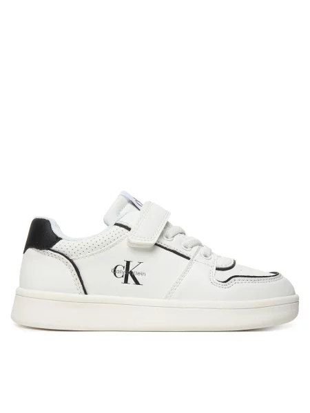 Calvin Klein Tenisice Low Cut Lace-Up/Velcro S bijela