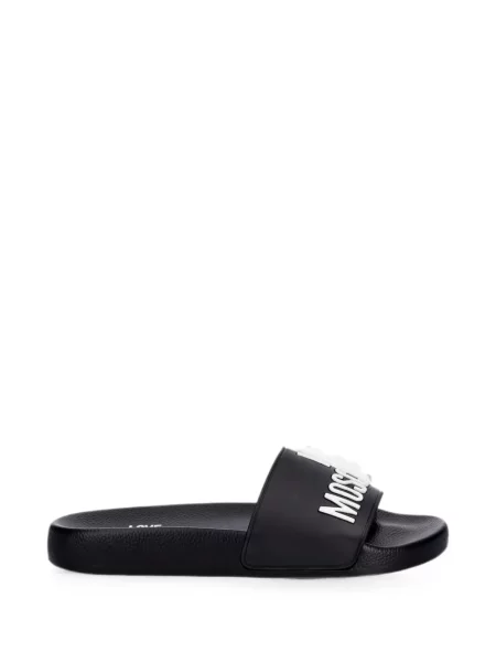 Papuci Love Moschino cu autograf negru