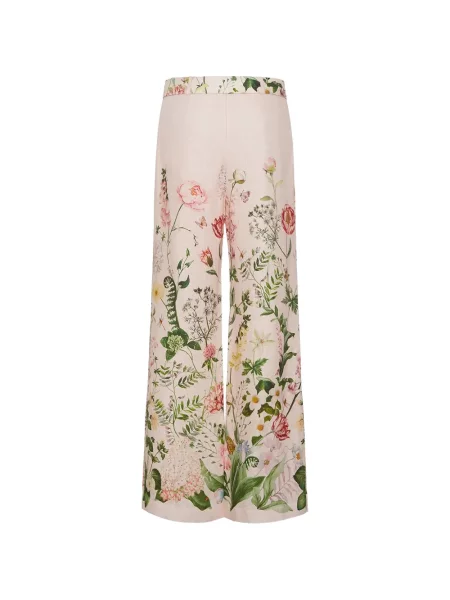 Pantaloni Cara Cara cu model floral roz