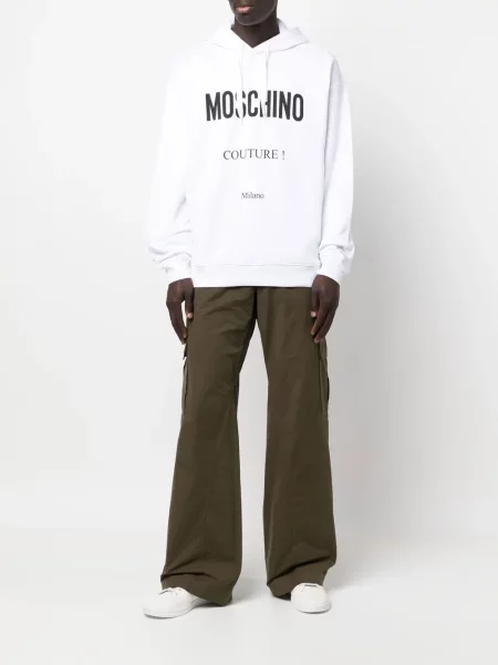 Hoodie Moschino με σχέδιο λευκό