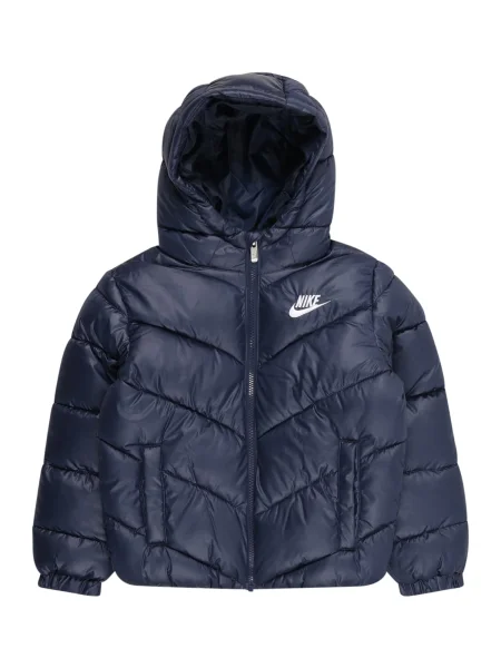 Nike Sportswear Geacă de iarnă bleumarin alb