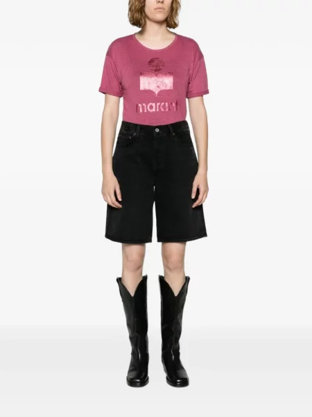 Tricou Isabel Marant cu imagine roz