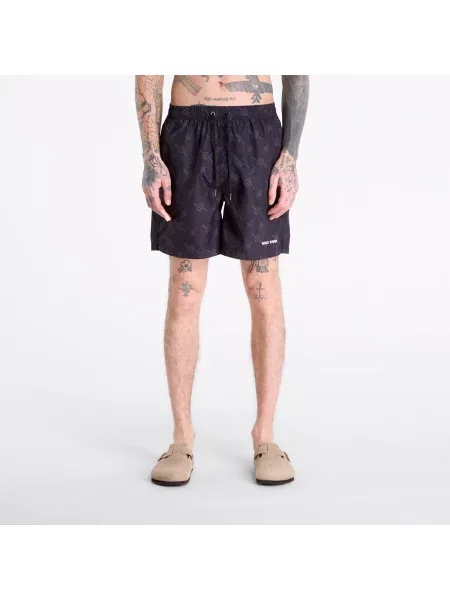 Бански костюми Daily Paper Irregular Monogram Swimshorts Black XXL черно