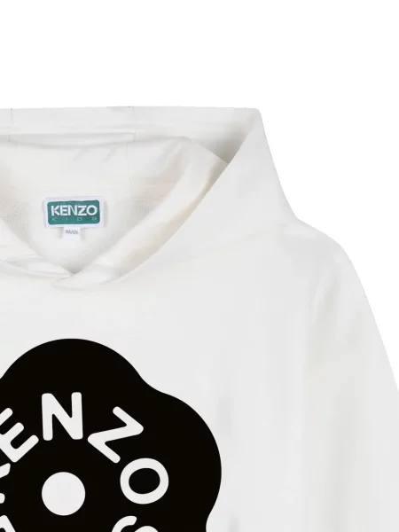 Bluza z kapturem dziecięca Kenzo biała