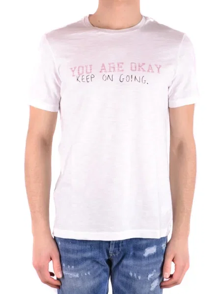 Majica Dondup s printom bijela