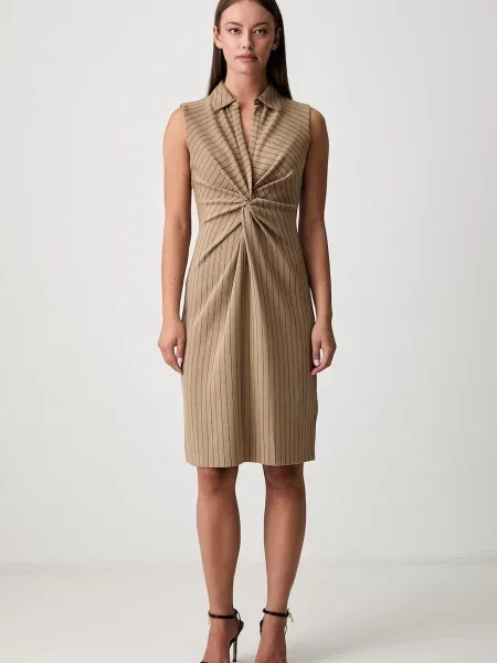 DKNY rochie bej