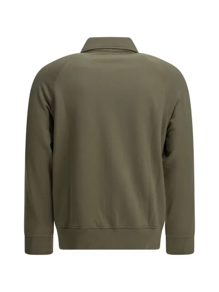 Hanorac cu fermoar C.p. Company cu autograf verde