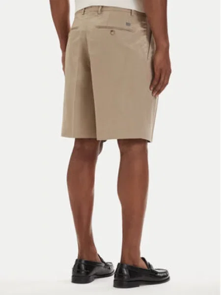 Tommy Hilfiger Kratke hlače iz tkanine Smart Casual Svetlo bež