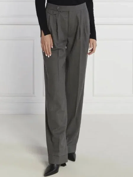 LAUREN RALPH LAUREN De lână pantaloni TUMELO gri