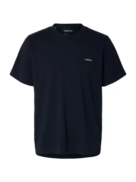 SELECTED Tricou SLHAUBREY noapte albastru