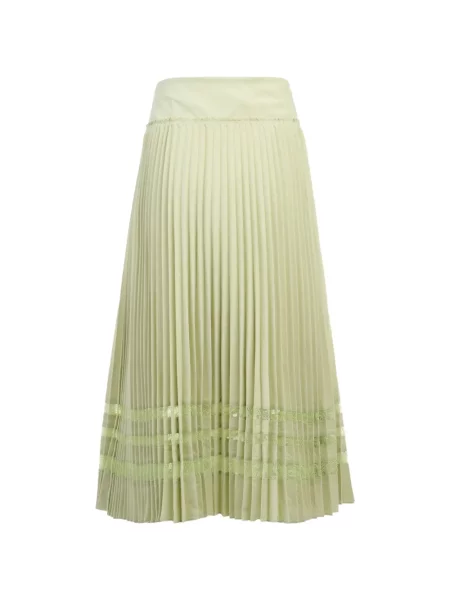 Fustă midi 3.1 Phillip Lim din dantelă verde