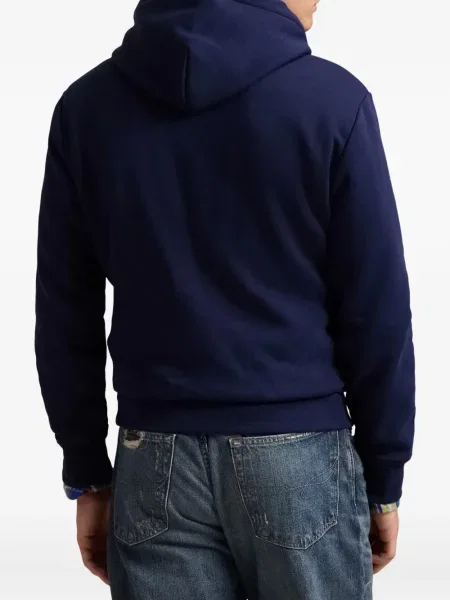 Πλεκτή μακρύς φόρεμα σε στυλ πουκάμισου Polo Ralph Lauren με halter λαιμόκοψη λευκό