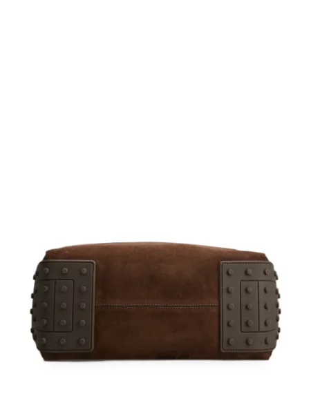 Geantă Tod's din piele de căprioară maro
