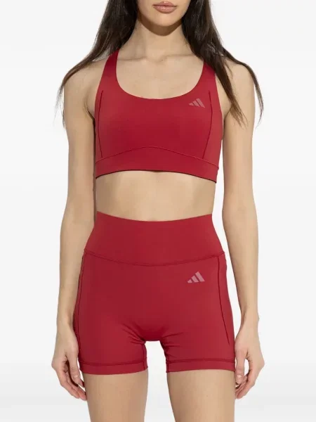 Szkolenie krótkie legginsy Adidas czerwone