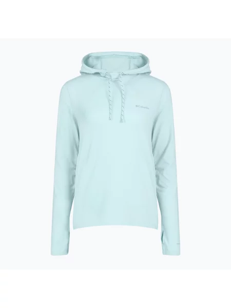 Bluză pentru femei Columbia Sun Trek Hoodie marine light