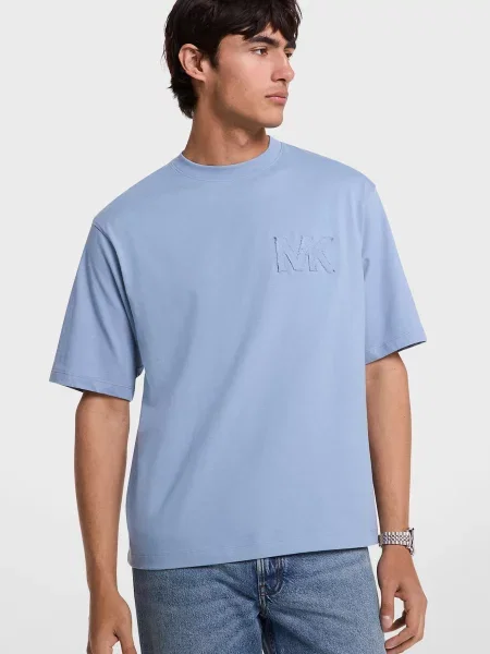 Футболка Michael Kors с аппликацией голубая