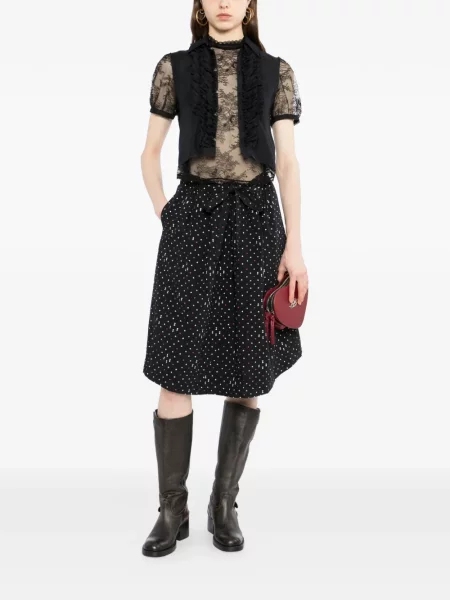 Rochie midi Undercover cu imagine negru