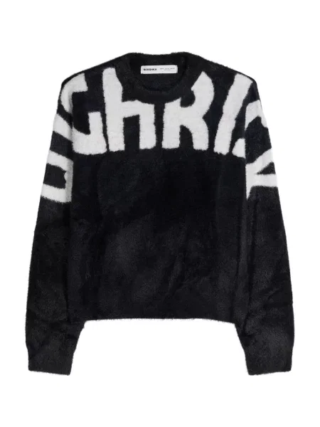 Bershka Obleka črna bela