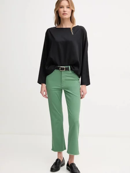 Блузка United Colors of Benetton однотонна чорний