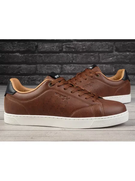 Buty sportowe Wrangler BENNET LOW brązowe