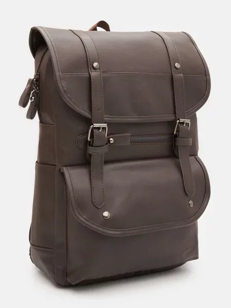 Borsa Leather Повсякденний рюкзак Шкіра чорний