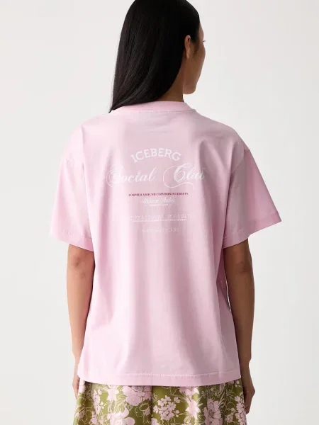 Iceberg tricou pentru femei din roz
