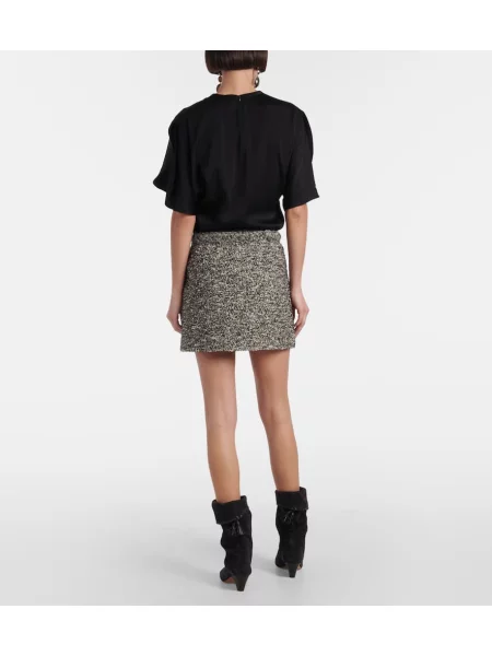 Fustă Isabel Marant din tweed negru