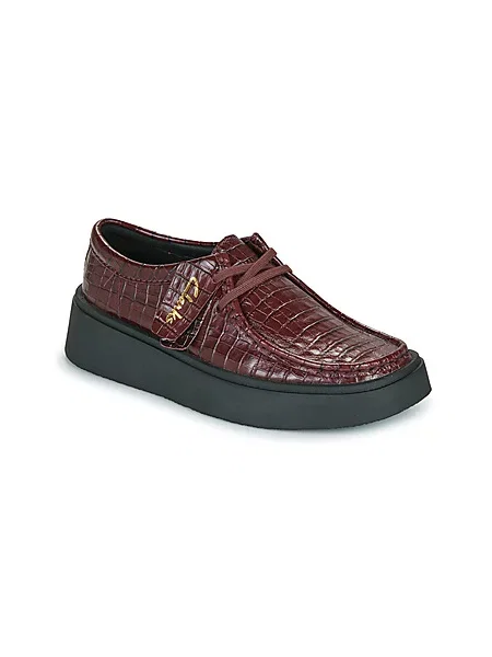 Clarks Nizki čevlji Torview W Bordo rdeča