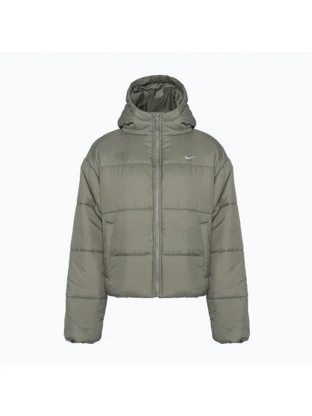 Jachetă de femei Nike Sportswear Classic Puffer Therma-Fit light army/white alb
