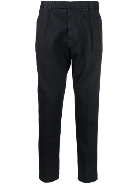 Pantaloni Dell'oglio plisate albastru