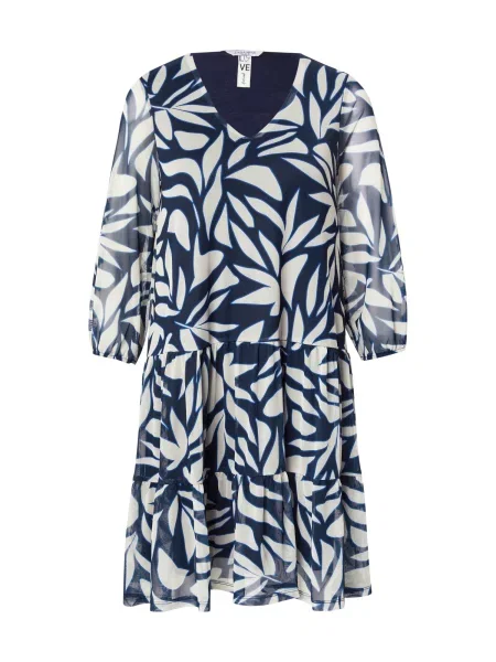 ZABAIONE Rochie albastru / bleumarin alb