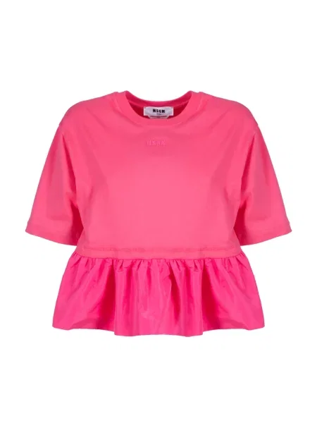 Koszulka Msgm z tafty różowa