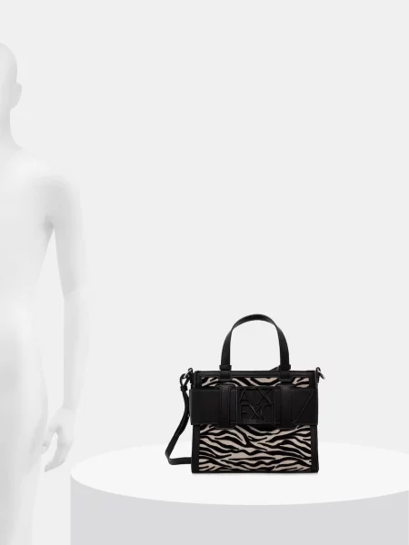Кожаная сумка шоппер Armani Exchange