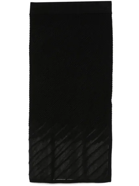 Fustă midi Dkny până la genunchi negru